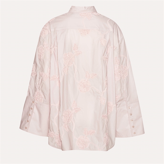 Rotate Oversized Flower Skjorte, Orchid Ice